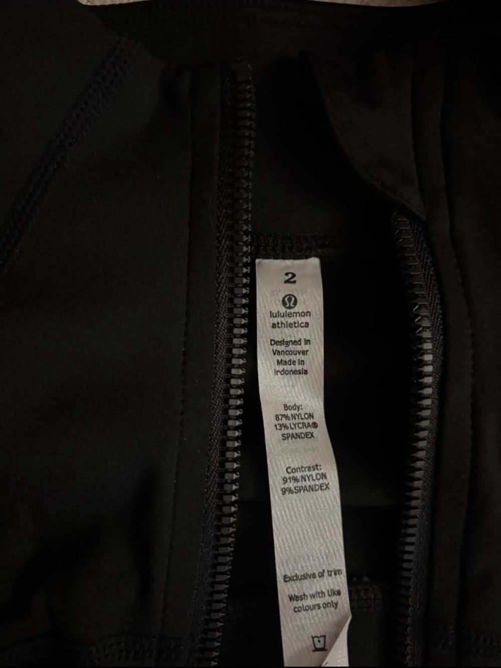 lululemon athletica Black Women's Zip-Up Bomber Jacket - Picture 3 of 4